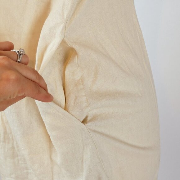 Free People Cotton-Linen Strapless Mini Dress - Size Medium - NWT - Picture 4 of 8